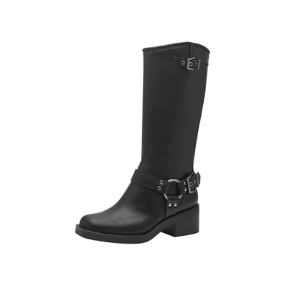 Image of Tamaris Women&#039;s Block Heel Ankle Boots, black, 4 UK