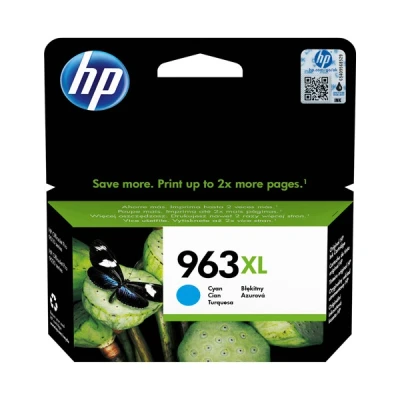 Image of HP 3JA27AE 963XL High Yield Original Ink Cartridge, Cyan, Single Pack