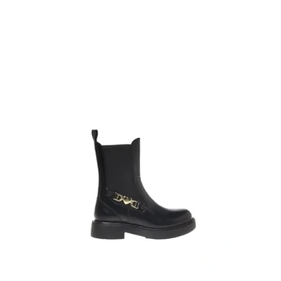 Image of LOVE Moschino NEW CITY Platform boots, Women&#039;s, Size: 8, Nero Leather and textile