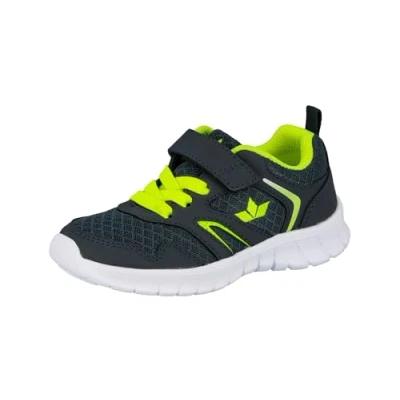 Image of LICO SKIP Trainers for kids, Size: 11.5/12K, Marine/lemon Imitation leather/ textile