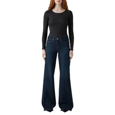 Image of Levi&#039;s Women&#039;s 318 Shaping Wide Leg Jeans, Chances Are, 28W / 32L