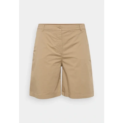 Image of Tommy Hilfiger Women&#039;s CRV CO Blend GMD Chino Short WW0WW46084, Beige (Beige), 50
