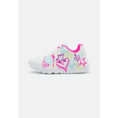 Image of Skechers UNO LITE Trainers White/neon multicoloured for kids, Size: 10.5K, multi/coloured shoes