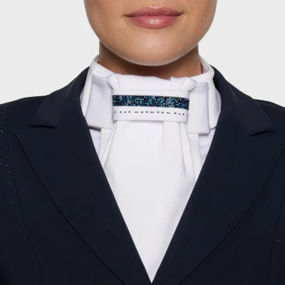 Image of Samshield Ladies Plastron Premium Bermuda Blue XSS Horse &amp; Equestrian