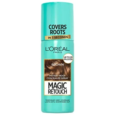 Image of L’Oréal Paris Magic Retouch Temporary Instant Root Concealer Spray 75ml (Various Colours) Medium Brown