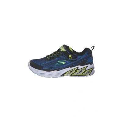 Image of Skechers Light UP Storm Trainers for kids, Size: 2, Black blue yellow Synthetics