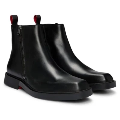 Image of HUGO Classic ankle boots, Men&#039;s, Size: 46, Black shoes