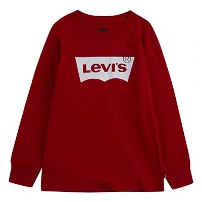 Image of Levi&#039;s Boys Long Sleeve Batwing Tee Boy, Super Red, 3 Years