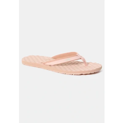 Image of The North Face BASE CAMP MINI Tbar sandals, Women&#039;s, Size: 3, Cafecreme/eveningsandpink Synthetics