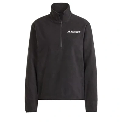 Image of Adidas Terrex Essentials HALF ZIP Fleece jumper, Women&#039;s, Size: XXL, Black