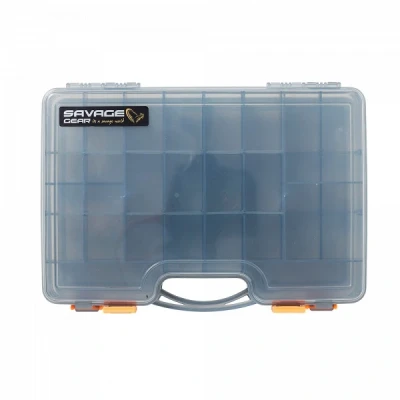 Image of Savage Gear Lurebox 2 Sided Smoke L 29,5x20,5x2cm Tacklebox