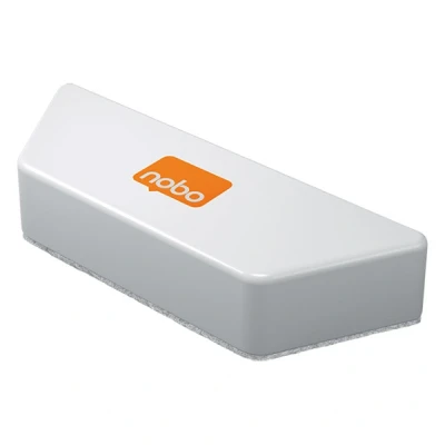 Image of Nobo Magnetic Whiteboard Eraser, Dry Wipe Surfaces, Premium Quality, 1905325, White