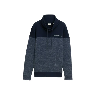 Image of TOM Tailor MIT Stehkragen Sweatshirt, Men&#039;s, Size: XL, Sky captain blue