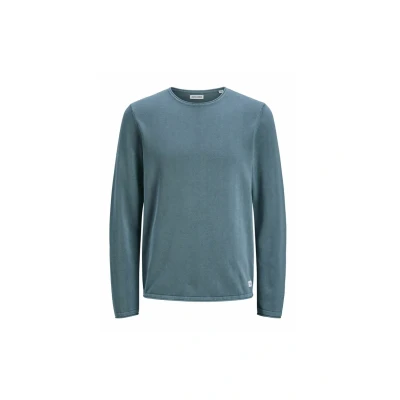 Image of Jack &amp; Jones Jjeleo CREW NECK Jumper, Men&#039;s, Size: Small, Oceanview
