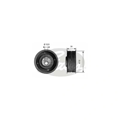 Image of Tensioner Pulley, timing belt GATES T41080