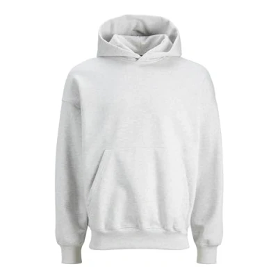 Image of Jack &amp; Jones Jorvibe HOOD Sweatshirt, Men&#039;s, Size: XL, White melange