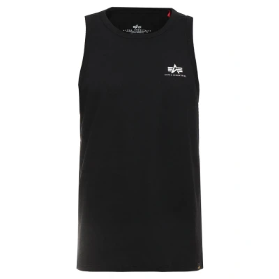 Image of Alpha Industries Small LOGO TANK Top, Men&#039;s, Size: Medium, Black