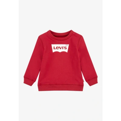 Image of Levi&#039;s Batwing Crewneck Sweatshirt for kids, Size: 12y, red/white