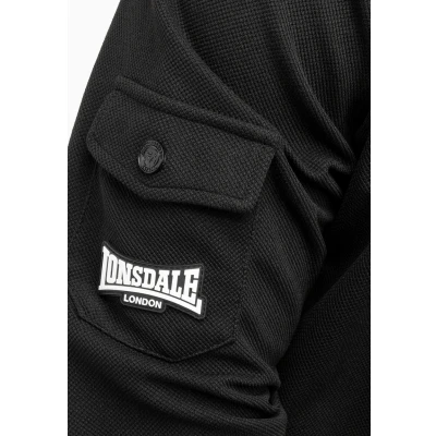 Image of Lonsdale MIT Normale Passform Rosslea Tracksuit, Men&#039;s, Size: Large, Black white