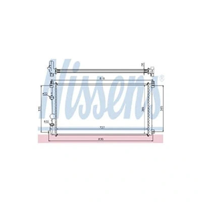 Image of Radiator, engine cooling NISSENS 63824A