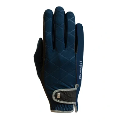 Image of Roeckl Sports Julia Ladies Winter Riding Gloves Night Blue 6