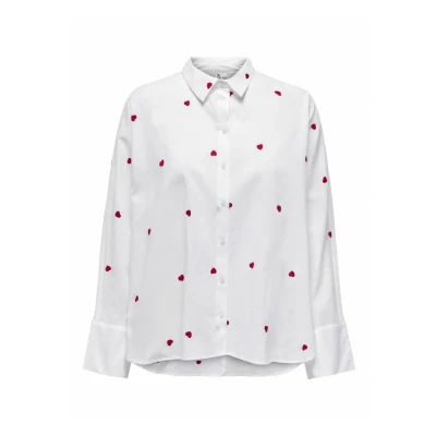 Image of ONLY NEW LINA Grace Buttondown blouse, Women&#039;s, Size: XS, Bright white