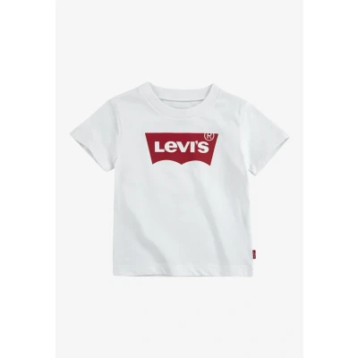 Image of Levi&#039;s Batwing TEE Unisex Print Tshirt for kids, Size: 3m, White