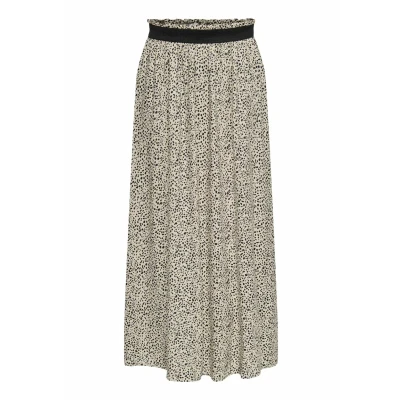Image of ONLY Venedig AOP LIFE WVN NOOS Aline skirt, Women&#039;s, Size: Small, Silver mink