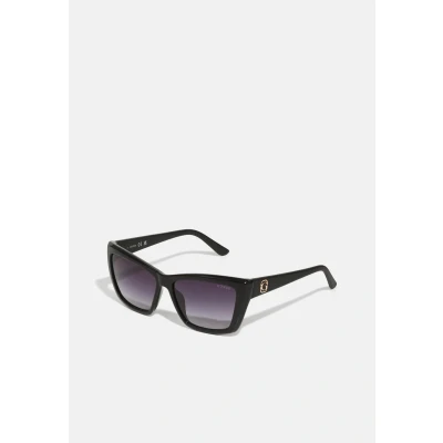 Image of GUESS Ladies GU0009801B55 UV Protected Injected Sunglasses Gloss Black