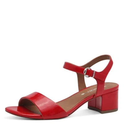 Image of Tamaris Sandals, Women&#039;s, Size: 37, Red patent shoes