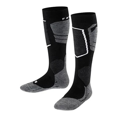 Image of FALKE Unisex Children&#039;s SK4 Ski Socks Very Light Padding Anti Bubble Thin for Skiing Breathable Quick Drying Climate Regulating Odour Inhibiting Wool Functional Material 1 Pair
