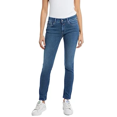 Image of Replay NEW LUZ Pants Jeans Skinny Fit, Women&#039;s, Size: 25x32, Medium blue