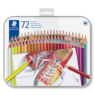 Image of STAEDTLER 175 M72 Coloured Pencils Assorted Colours (Tin of 72)