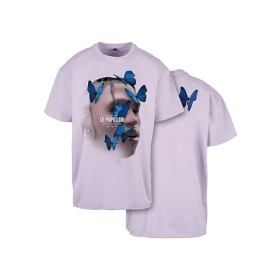 Image of Mister Tee Men&#039;s Le Papillon Oversize T Shirt, Fliederfarben, XS