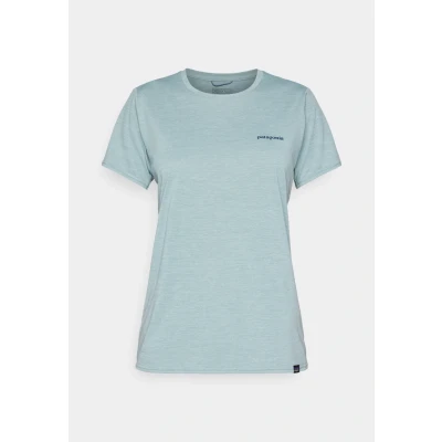 Image of Patagonia Daily Graphic Waters Sports Tshirt, Women&#039;s, Size: Large, Thermal blue