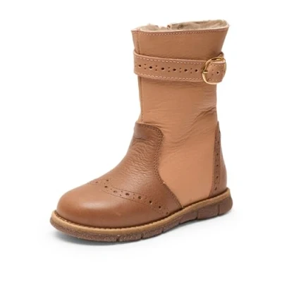 Image of Bisgaard NOLI Boots for kids, Size: 11.5K, Nude Calfskin