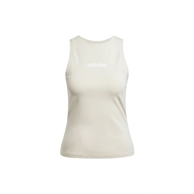 Image of adidas Women&#039;s Essentials Linear Slim Cotton Tank T Shirt