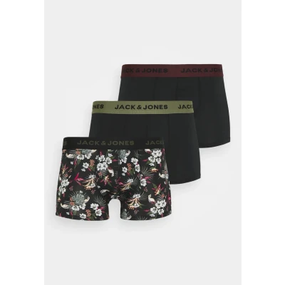 Image of Jack &amp; Jones Jacflower 3 PACK Pants, Men&#039;s, Size: Large, Black