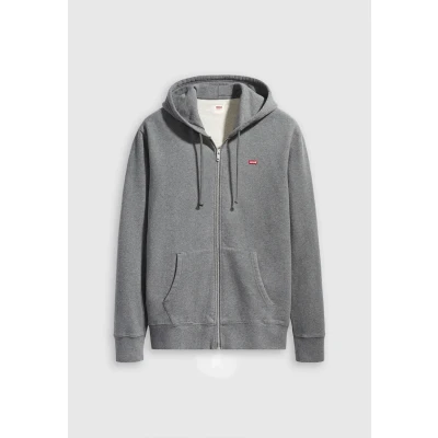 Image of Levi&#039;s THE Original ZIP UP Zipup sweatshirt, Men&#039;s, Size: Small, Charcoal heather
