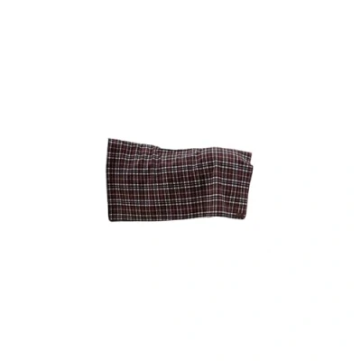Image of Kentucky Heavy Fleece Rug Square Check Printing Brown