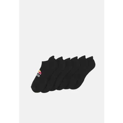 Image of Ellesse Reban Trainer Liner 6 PACK Unisex socks, Size: 12 14, Black