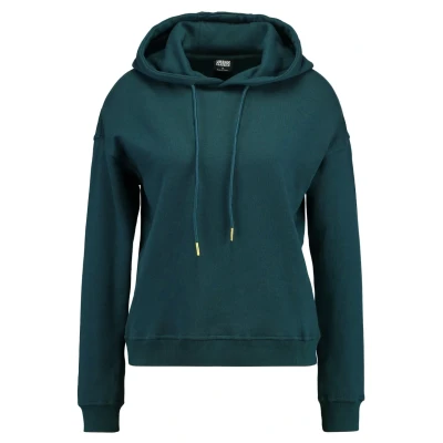 Image of Urban Classics Ladies Hoody Hoodie, Women&#039;s, Size: XS, Bottlegreen
