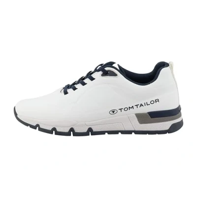 Image of TOM TAILOR Men&#039;s 5380340018 Sneaker, White, 11 UK