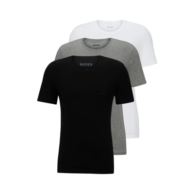 Image of BOSS Classic 3 PACK Undershirt, Men&#039;s, Size: Small, Black