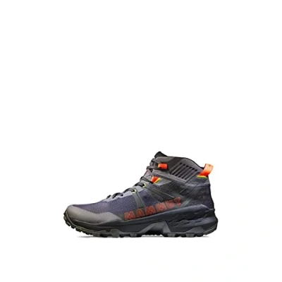 Image of Mammut Sertig II MID GORE TEX MEN Hiking shoes, Men&#039;s, Size: 11, Dark titanium vibrant orange Synthetics/textile