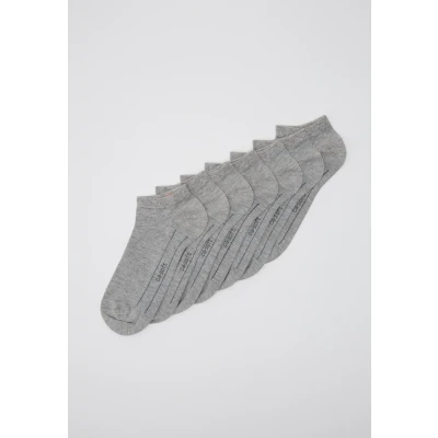 Image of camano SOFT Sneaker Unisex 7 PACK Socks, Size: 2.5 5, Light grey melange