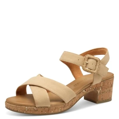 Image of Marco Tozzi Platform sandals, Women&#039;s, Size: 6, Biscuit shoes