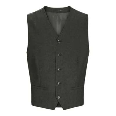 Image of Jack &amp; Jones Premium Jprwinter Twill Waistcoat Waistcoat, Men&#039;s, Size: 42R, Anthracite