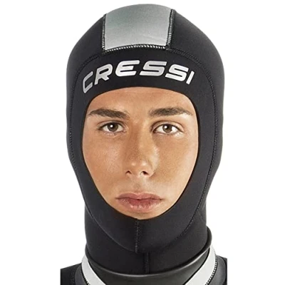 Image of Cressi Unisex 3mm Wetsuit Hood, Black, XS UK