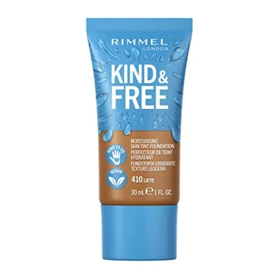 Image of Rimmel Kind and Free Skin Tint Moisturising Foundation 30ml (Various Shades) Latte